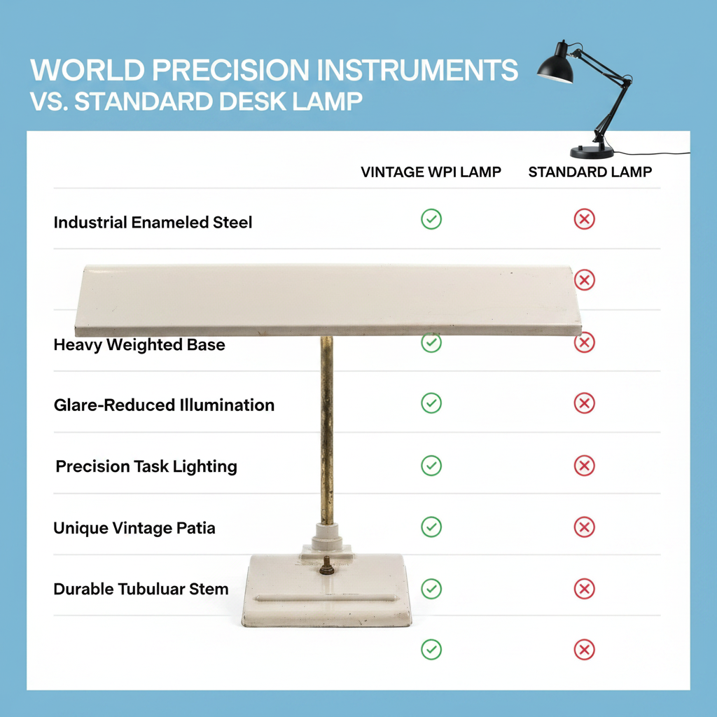 Vintage "World Precision Instruments"  Desk Lam